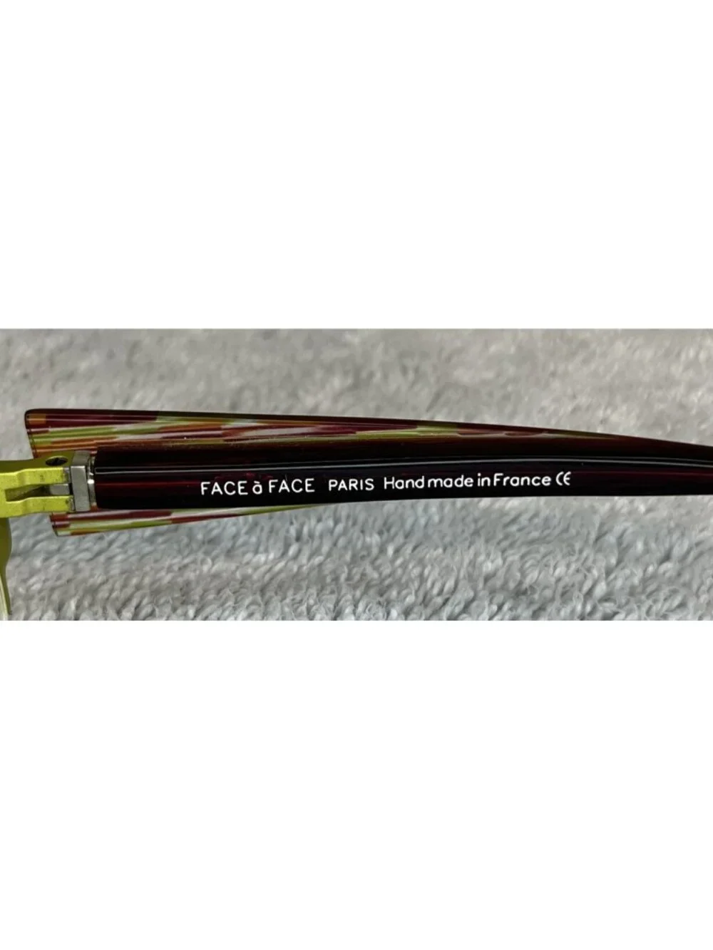 Face a Face FRESH 1 9149 Green Brown Red Half Rim Eyeglasses Frames 50-18-130